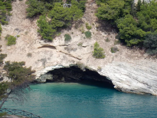 Pugnochiuso Puglia Italy October 2019 View Bay Pugnochiuso — 스톡 사진