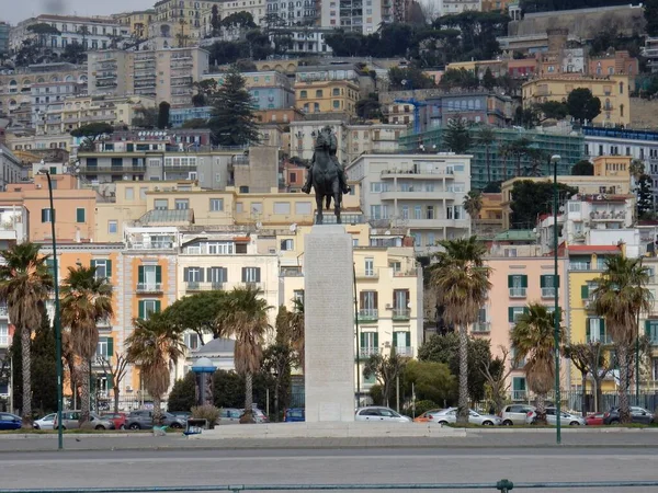 Nápoles Campania Italia Marzo 2019 Monumento Armando Díaz Lungomare Caracciolo — Foto de Stock