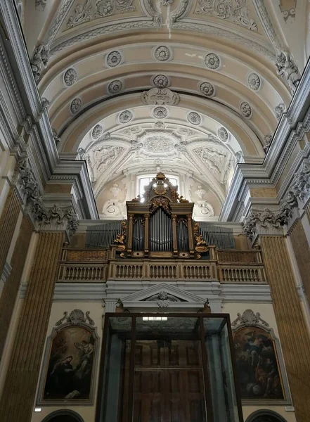 意大利坎帕尼亚那不勒斯 2019年3月1日 San Giuseppe Chiaia巴洛克教堂的内部 — 图库照片
