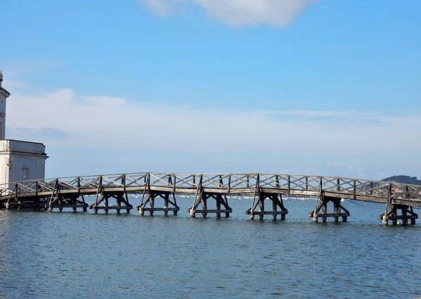 Bacoli Campania Italia Marzo 2019 Ponte Accesso Alla Casina Vanvitelliana — Foto Stock