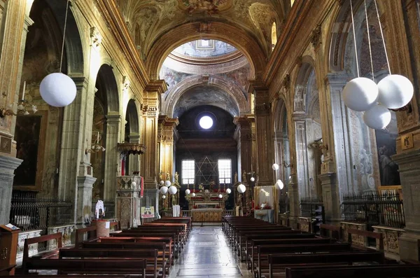 Napels Campanië Italië December 2020 Interieur Van Kerk Van Santa — Stockfoto