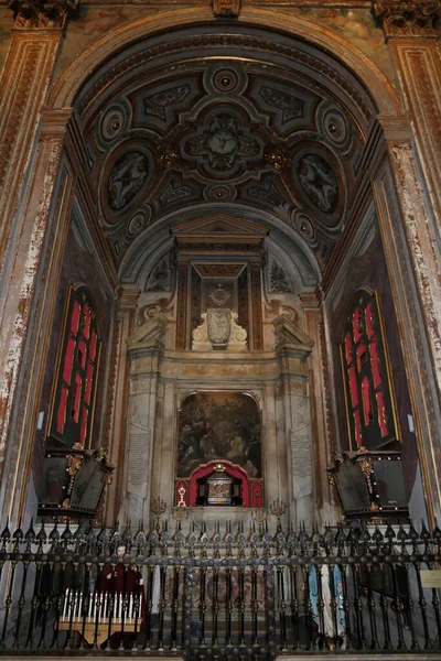 Nápoles Campania Itália Dezembro 2020 Interior Igreja Santa Caterina Formiello — Fotografia de Stock