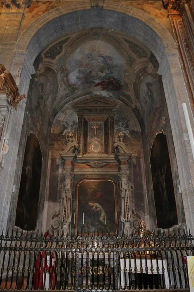 Nápoles Campania Itália Dezembro 2020 Interior Igreja Santa Caterina Formiello — Fotografia de Stock