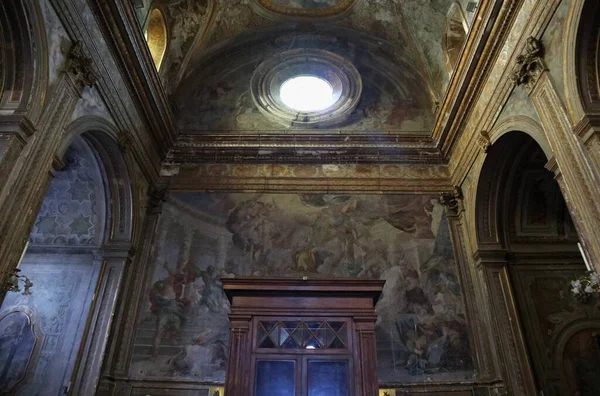 Napels Campanië Italië December 2020 Interieur Van Kerk Van Santa — Stockfoto