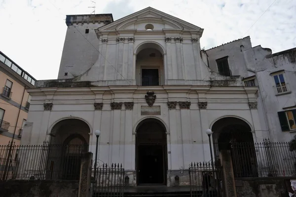 那不勒斯 坎帕尼亚 2020年12月29日 14世纪圣安东尼奥 阿巴特教堂 — 图库照片