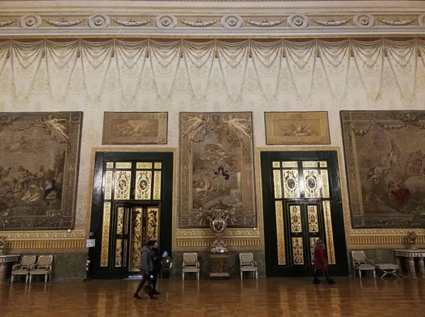 Nápoles Campania Itália Março 2019 Interior Palácio Real Século Xvii — Fotografia de Stock