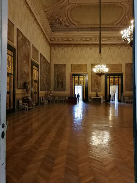 Napoli Campania Italia Marzo 2019 Interno Del Seicentesco Palazzo Reale — Foto Stock