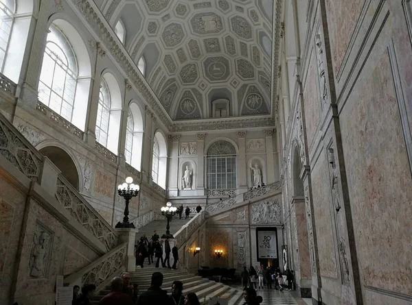 Nápoles Campania Itália Março 2019 Interior Palácio Real Século Xvii — Fotografia de Stock