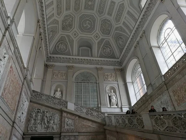 Neapol Kampánie Itálie Března 2019 Interiér Královského Paláce Sedmnáctého Století — Stock fotografie