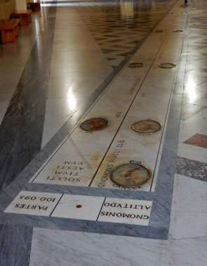 Napoli, Campania, İtalya - 5 Mart 2017: Napoli Ulusal Arkeoloji Müzesi 'ndeki Salone della Meridiana katının detayları