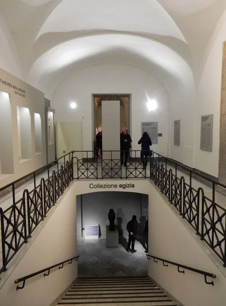 Неаполь Кампания Италия Марта 2017 Года Доступ Египетской Коллекции Археологического — стоковое фото
