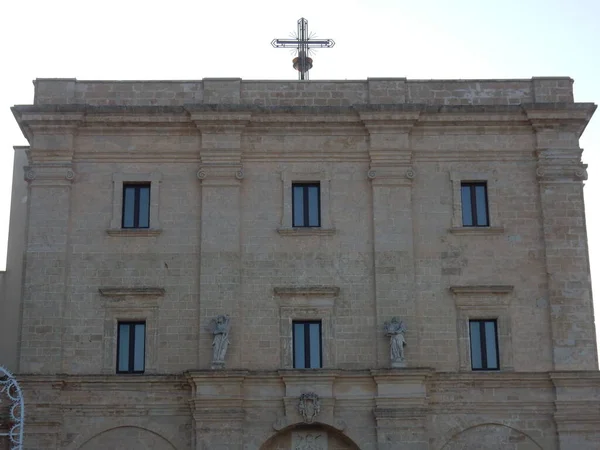 Santa Maria Leuca Lecce Puglia Itália Agosto 2019 Santuário Santa — Fotografia de Stock