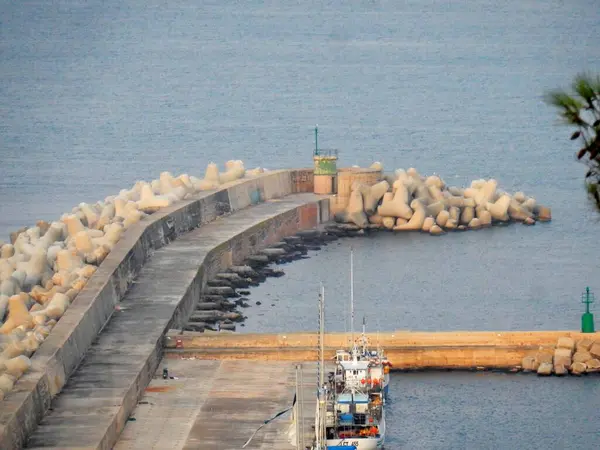 Santa Maria Leuca Lecce Puglia Itálie Srpna 2019 Panoramatický Výhled — Stock fotografie