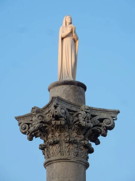 Santa Maria Leuca Lecce Puglia Italia Agosto 2019 Statua Della — Foto Stock