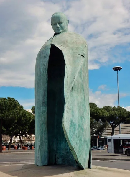 Roma Lazio Italia Abril 2017 Escultura Bronce Creada Por Artista — Foto de Stock