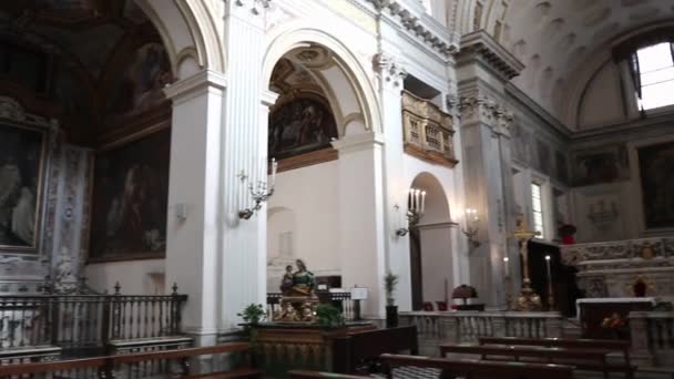 Napoli - Panoramica di Sant 'Anna dei Lombardi — Wideo stockowe