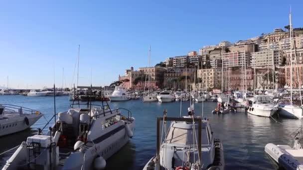 Napoli - Panoramica dal molo di Mergellina — Wideo stockowe