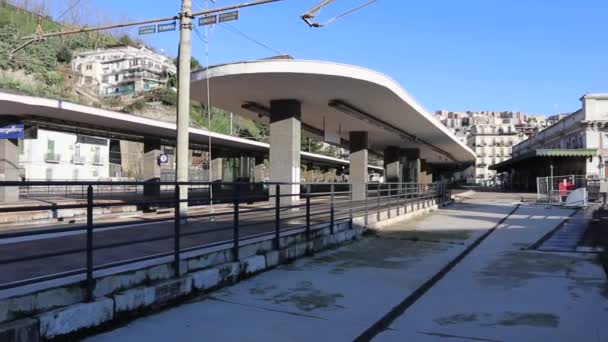 Napoli - Panoramica dalla stazione di Mergellina — Wideo stockowe