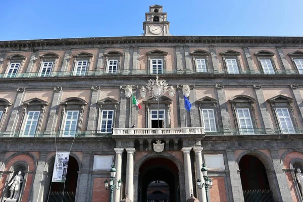 Nápoles Campania Italia Febrero 2021 Palazzo Reale Del Siglo Xvii — Foto de Stock
