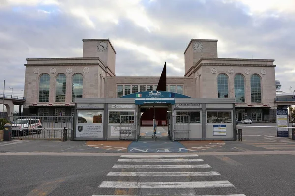 Nápoles Campania Italia Febrero 2021 Terminal Estación Marítima —  Fotos de Stock