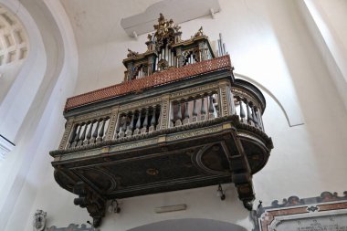 Napoli, Campania, İtalya - 26 Ocak 2021: 16. yüzyıl Santa Maria del Parto Kilisesi