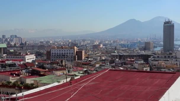 Napoli - Panoramica da Corso Vittorio Emanuele — Stockvideo