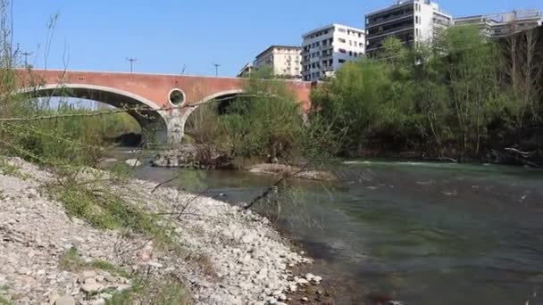 Benevento - Panoramica del Fiume Calore dallalveo — 비디오