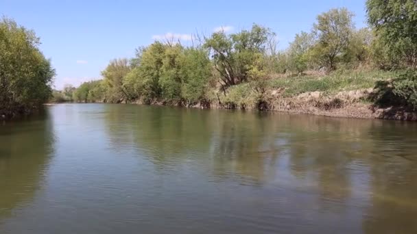 Benevento Kampanien Italien April 2021 Übersicht Des Flusses Calore Vom — Stockvideo