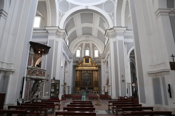 Nápoles Campania Italia Abril 2021 Interior Basílica Santa Maria Della — Foto de Stock