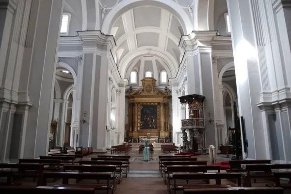 Neapol Kampánie Itálie Dubna 2021 Interiér Baziliky Sedmnáctého Století Santa — Stock fotografie