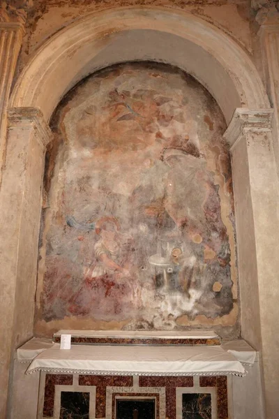 2021年4月9日 意大利那不勒斯 画家贝尔纳迪诺 Bernardino Fera 在圣玛丽亚 萨尼特 Santa Maria Della — 图库照片