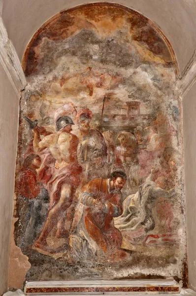 2021年4月9日 意大利那不勒斯 画家贝尔纳迪诺 Bernardino Fera 在圣玛丽亚 萨尼特 Santa Maria Della — 图库照片