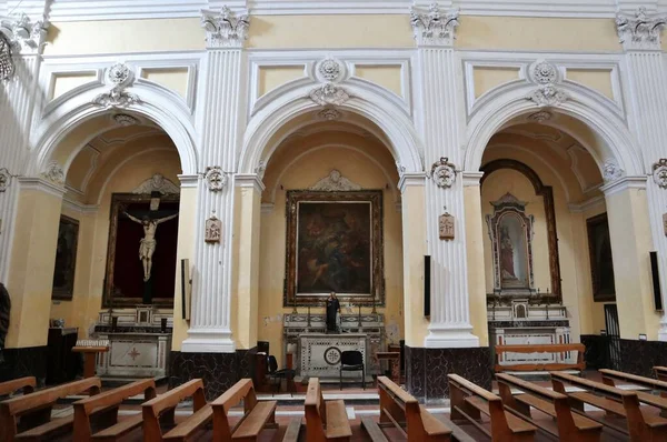 Neapol Kampánie Itálie Dubna 2021 Interiér Baziliky Šestnáctého Století San — Stock fotografie