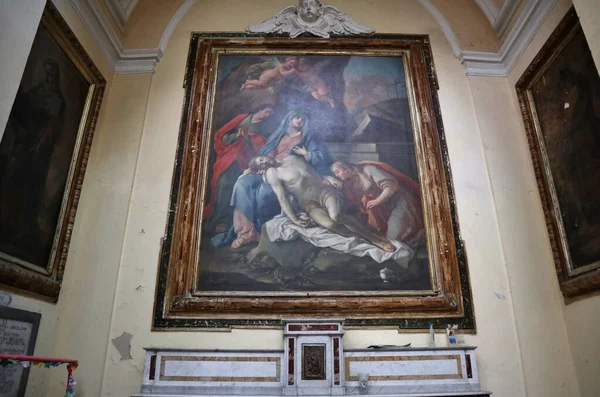 Nápoles Campania Itália Abril 2021 Interior Basílica San Severo Fuori — Fotografia de Stock