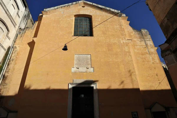 意大利那不勒斯 坎帕尼亚 2021年4月8日 17世纪耶稣使徒纪念碑成立于5世纪 — 图库照片