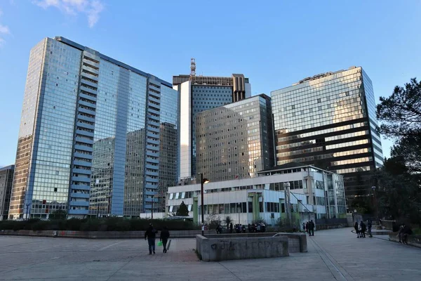 Nápoles Campania Itália Janeiro 2021 Vislumbre Centro Negócios Praça Central — Fotografia de Stock