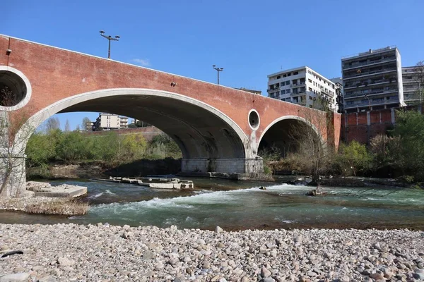 Benevento Campania Ιταλία Απριλίου 2021 Άποψη Της Γέφυρας Vanvitelli Από — Φωτογραφία Αρχείου