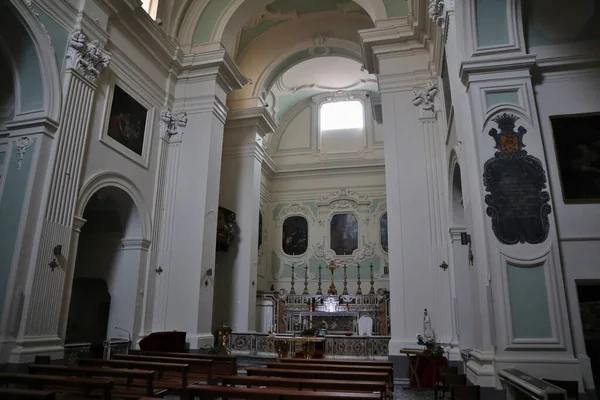 Napoli Campania Aprile 2021 Interno Della Chiesa Seicentesca Dedicata San — Foto Stock