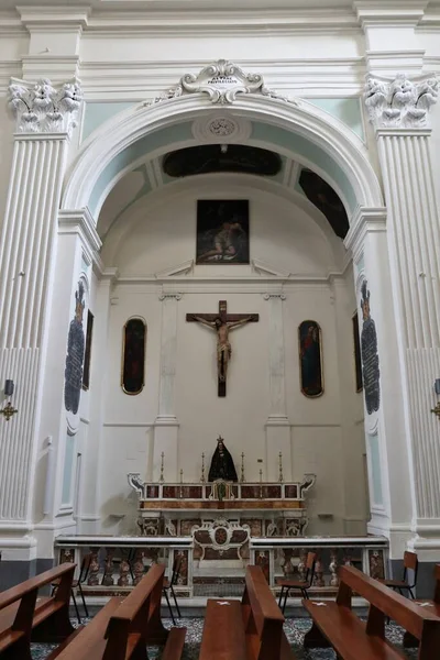 Nápoles Campania Itália Abril 2021 Interior Igreja Século Xvii Dedicada — Fotografia de Stock