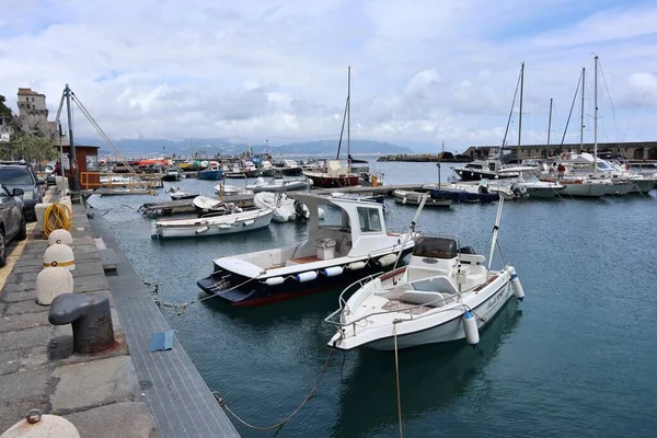 Cetara Campania Italy May 2021 Glimpse Touristic Port Jetty — 图库照片