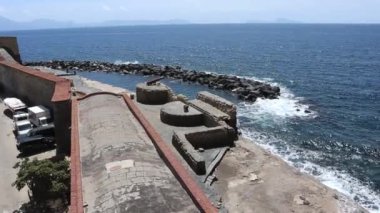Napoli - Panoramica dal terrazzino posteriore di Castel dell'Ovo