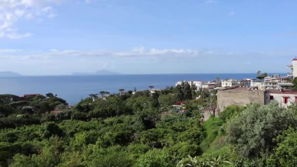Napoli - Panoramica del golfo da Via Posillipo — Wideo stockowe