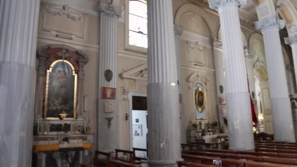 Bacoli - Panoramica della Chiesa di Sant 'Anna Ges � e Maria — Stockvideo