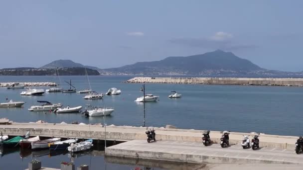 Monte di Procida - Panoramica del porto — Wideo stockowe