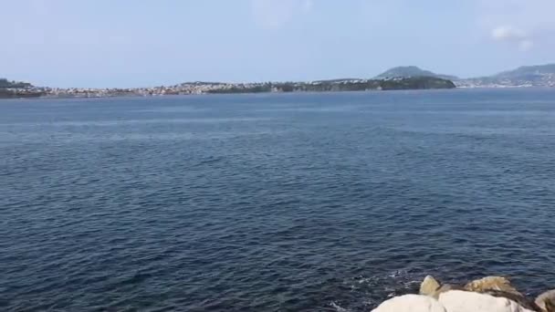 Monte di Procida - Panoramica dall'estremit�� del Porto di Acquamorta — стокове відео