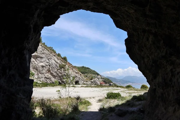 Erchie Campania Itália Maio 2021 Pedreira Italiana Costa Amalfitana Abandonada — Fotografia de Stock