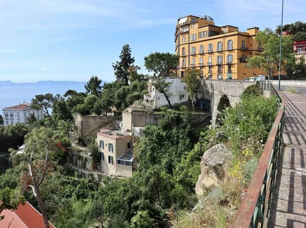 Napoli Campania Talya Mayıs 2021 Posillipo Dan Kıyıya Panoramik Bir — Stok fotoğraf