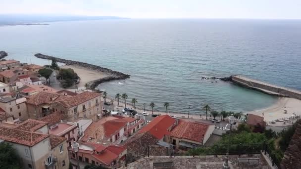 Pizzo Calabro - Panoramica del borgo dalla Balconata di Piazza della Repubblica — Vídeo de stock