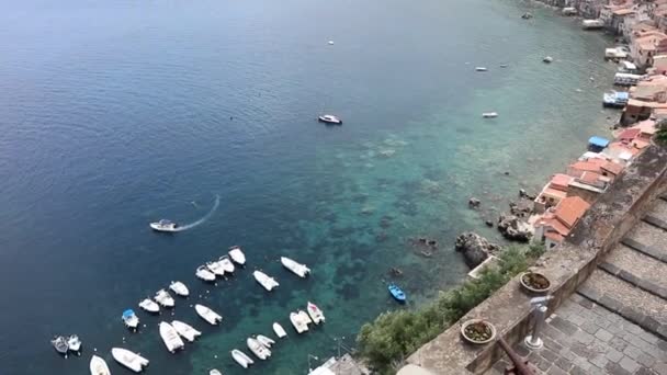 Scilla - Panoramica dalla terrazza del Castello Ruffo — Vídeos de Stock