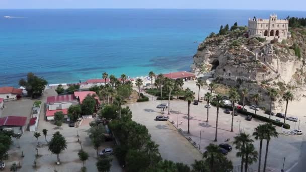 Tropea - Panoramica dal Belvedere Piazza del Cannone — Vídeo de Stock